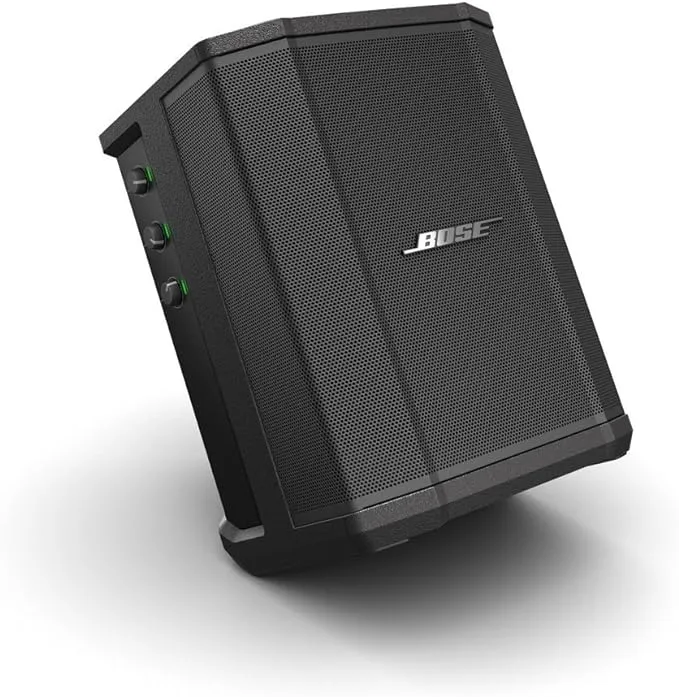 Bose S1 Pro+ Portable Wireless PA System with Bluetooth, Black Bundle with 1/4" Wireless Instrument Transmitter, XLR Wireless Mic/Line Transmitter