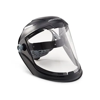 Jackson Safety Lightweight MAXVIEW Premium Face Shield with 370 Speed Dial Ratcheting Headgear