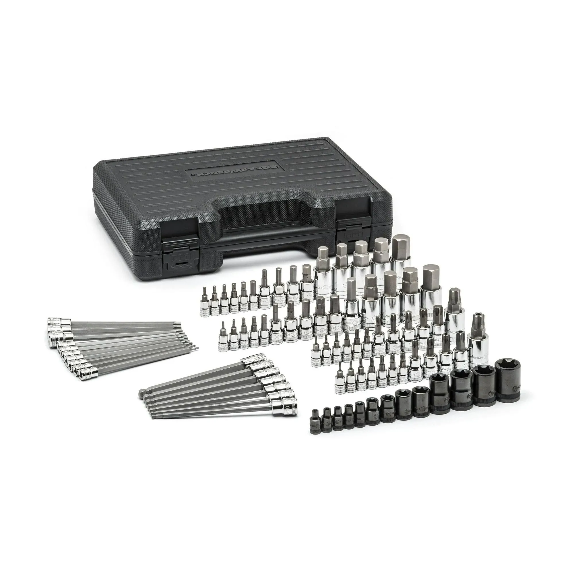 84 Piece Master Hex and Torx Bit Socket Set | SAE &amp; Metric | 80742