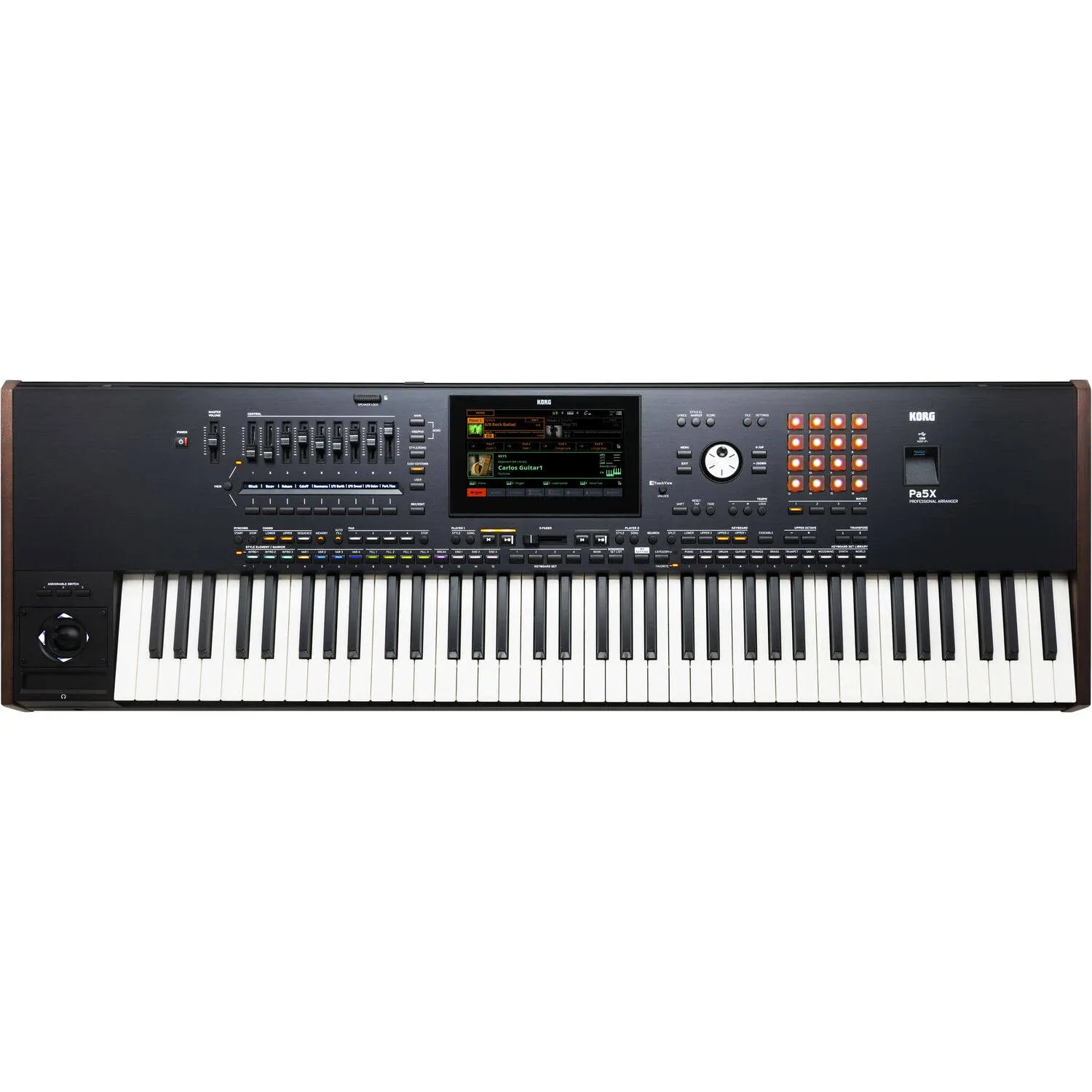 Korg 76 Key Pa5X Professional Arranger with Color Touch Screen