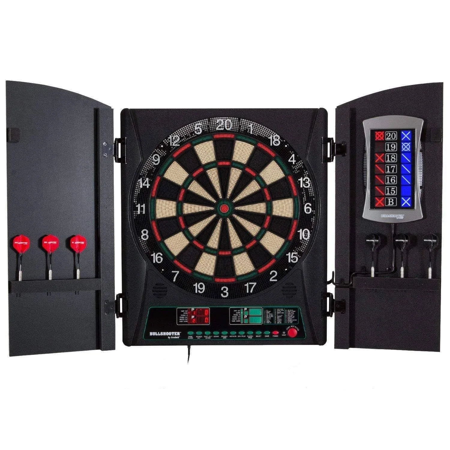 Bullshooter Cricket Maxx 1.0 Electronic Dartboard & Cabinet Set