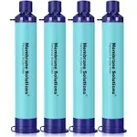 Membrane Solutions Straw Water Filter Survival Filtration Portable Gear