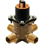 0X8-310A Permabalance Single Control Tub &amp; Shower Rough-In Valve, Brass