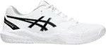 ASICS Men's Gel Dedicate 8 Tennis Shoes, White/Black, Size 11.5