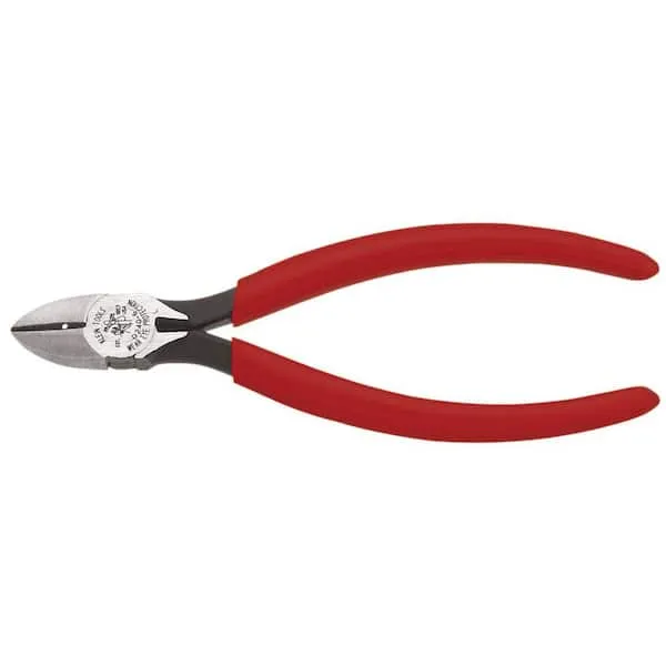 Klein Tools D240-6 Pliers, Diagonal Cutting Pliers with Tapered Nose and Wire Stripping Hole, 6-Inch