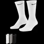 Nike Unisex 6er Pack Sports Socks - Everyday,Cotto<wbr/>n Cushioned Crew,Plain Colour