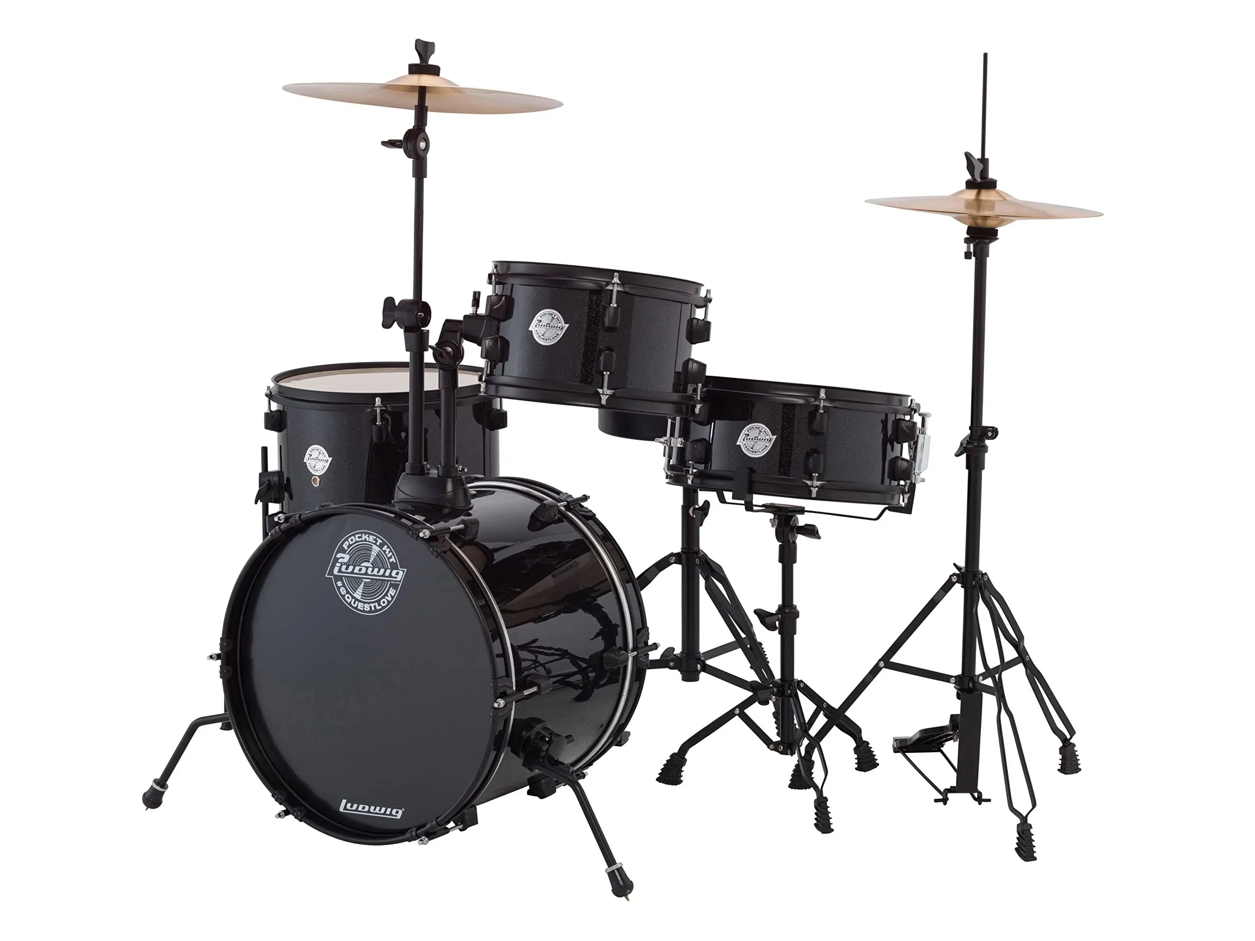 Ludwig Questlove Pocket Kit Black Sparkle