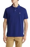 Men's Custom Slim-fit Cotton Mesh Polo In Fall Royal