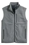 Shop Vineyard Vines Mountain Sweater Fleece Vest In Ultimate Gray