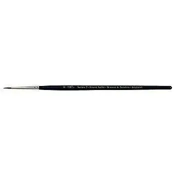 Winsor & Newton Series 7 Kolinsky Sable Watercolor Brush, Black, #0