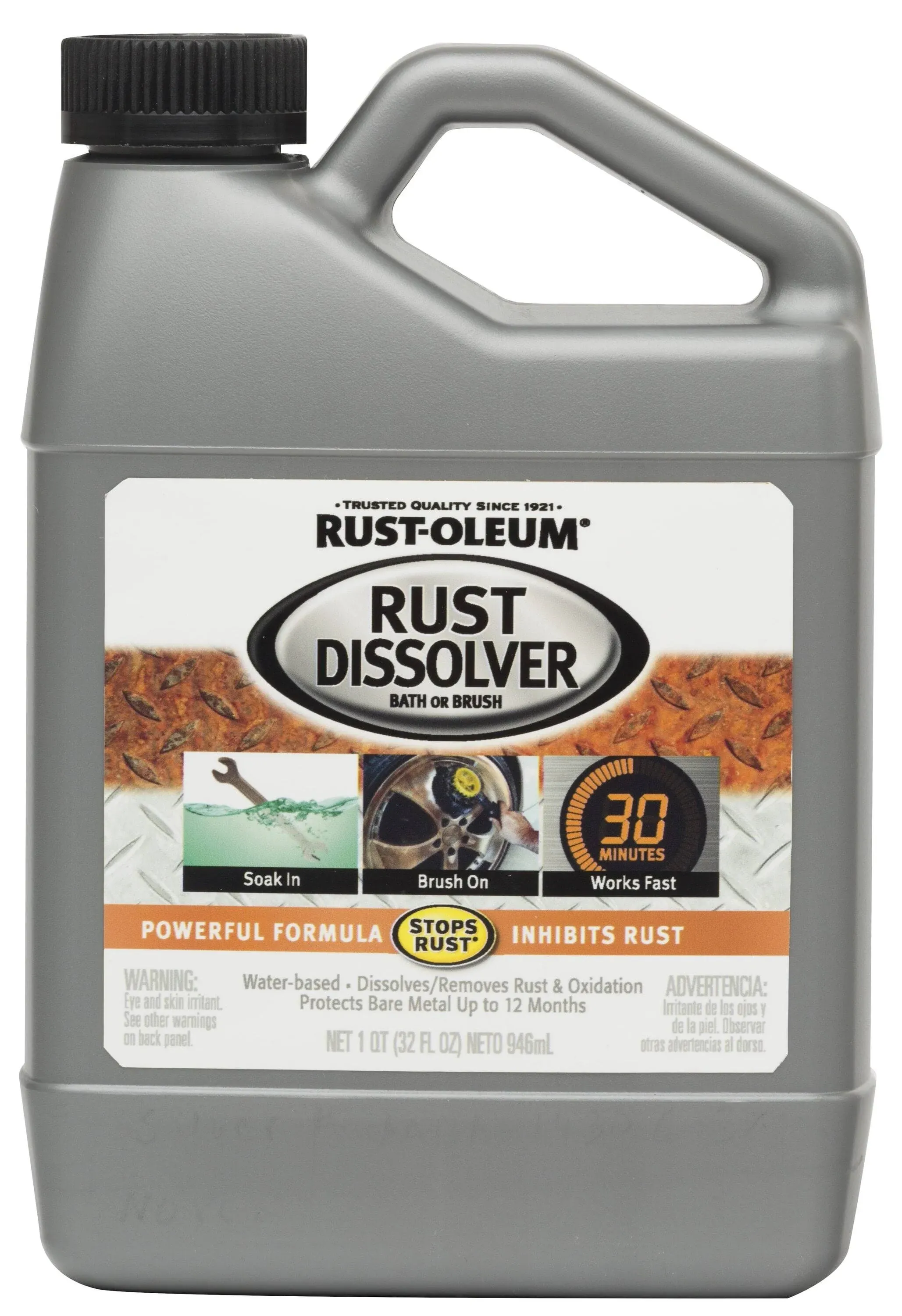 Rust-Oleum 293617 Rust Dissolver, Water-Based, 1 Quart