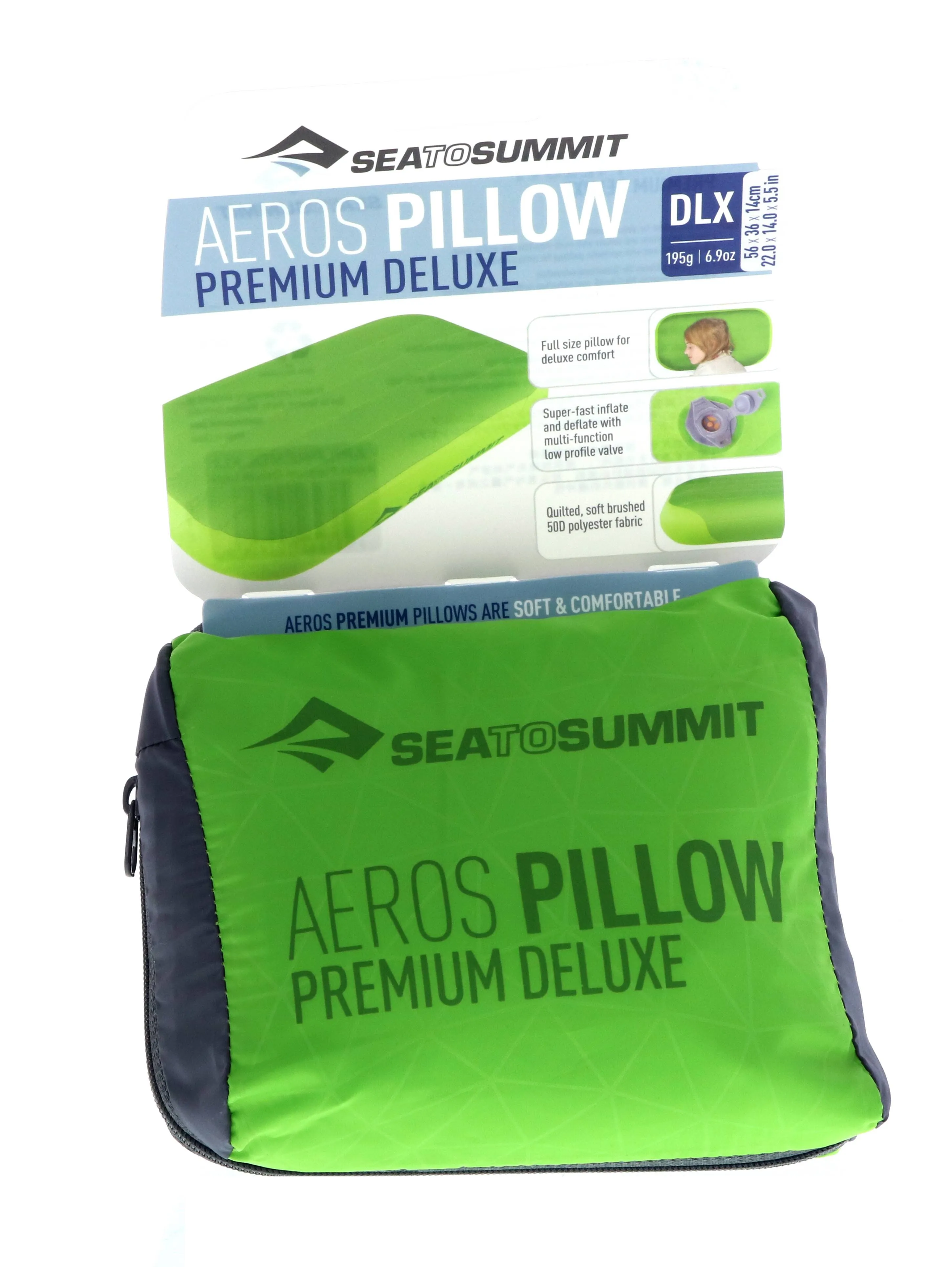 Sea to Summit - Aeros Premium Deluxe Pillow, Lime