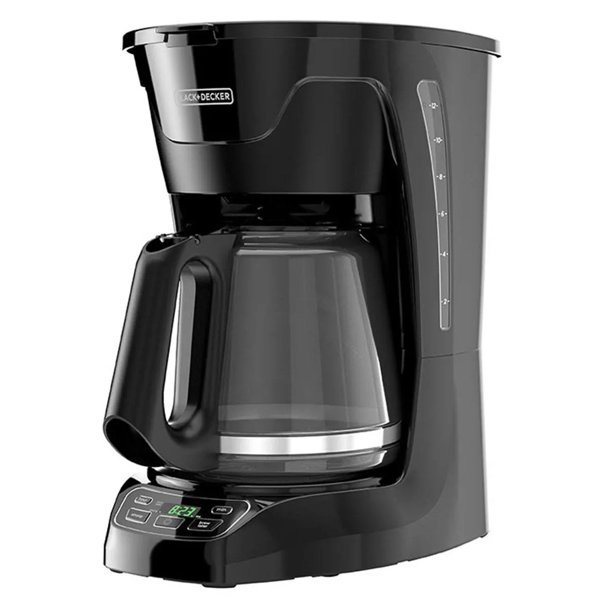 Black & Decker CM1165GY 12-Cup Programmable Coffeemaker, Black