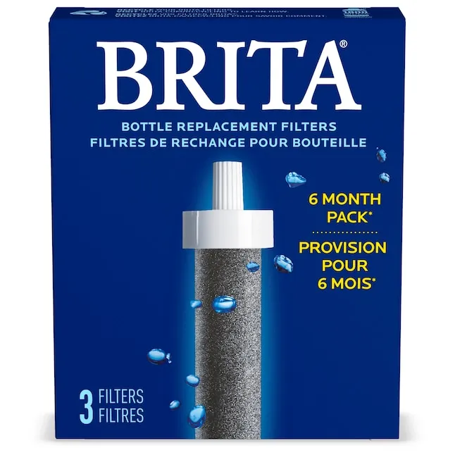 Brita Water Bottle Replacement Filter (Pack of- 3) in White | 6025836461