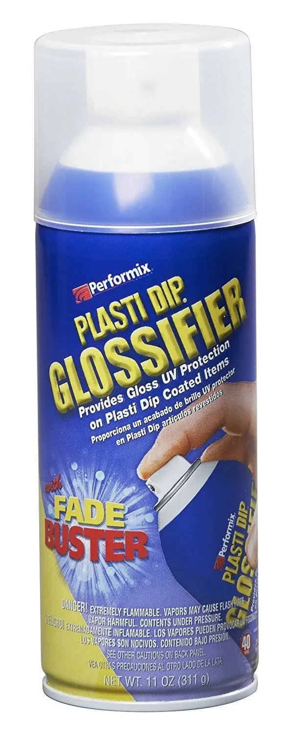 Plasti Dip Glossifier Clear Multi-Purpose Rubber Coating 11 oz 