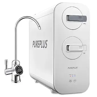 PUREPLUS Tankless Reverse Osmosis System Under Sink, 600GPD RO Water Filter System, 1.5:1 Pure to Drain, TDS Display, Reduces TDS,NSF/ANSI 58 Certified, RO Filter System Under Sink