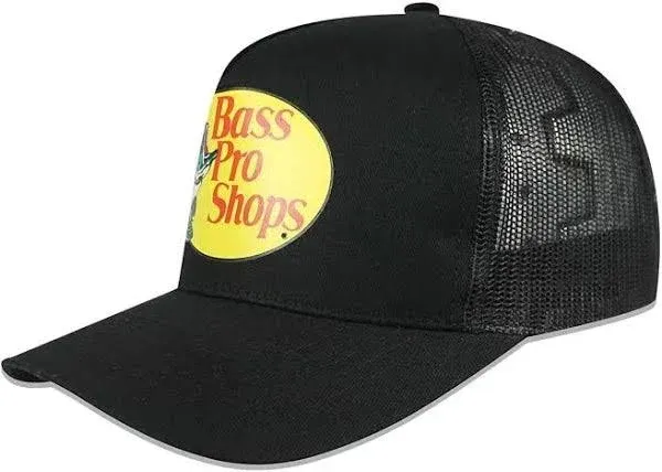 Bass Pro Shops Leaping Bass Logo Cap - Black/Black