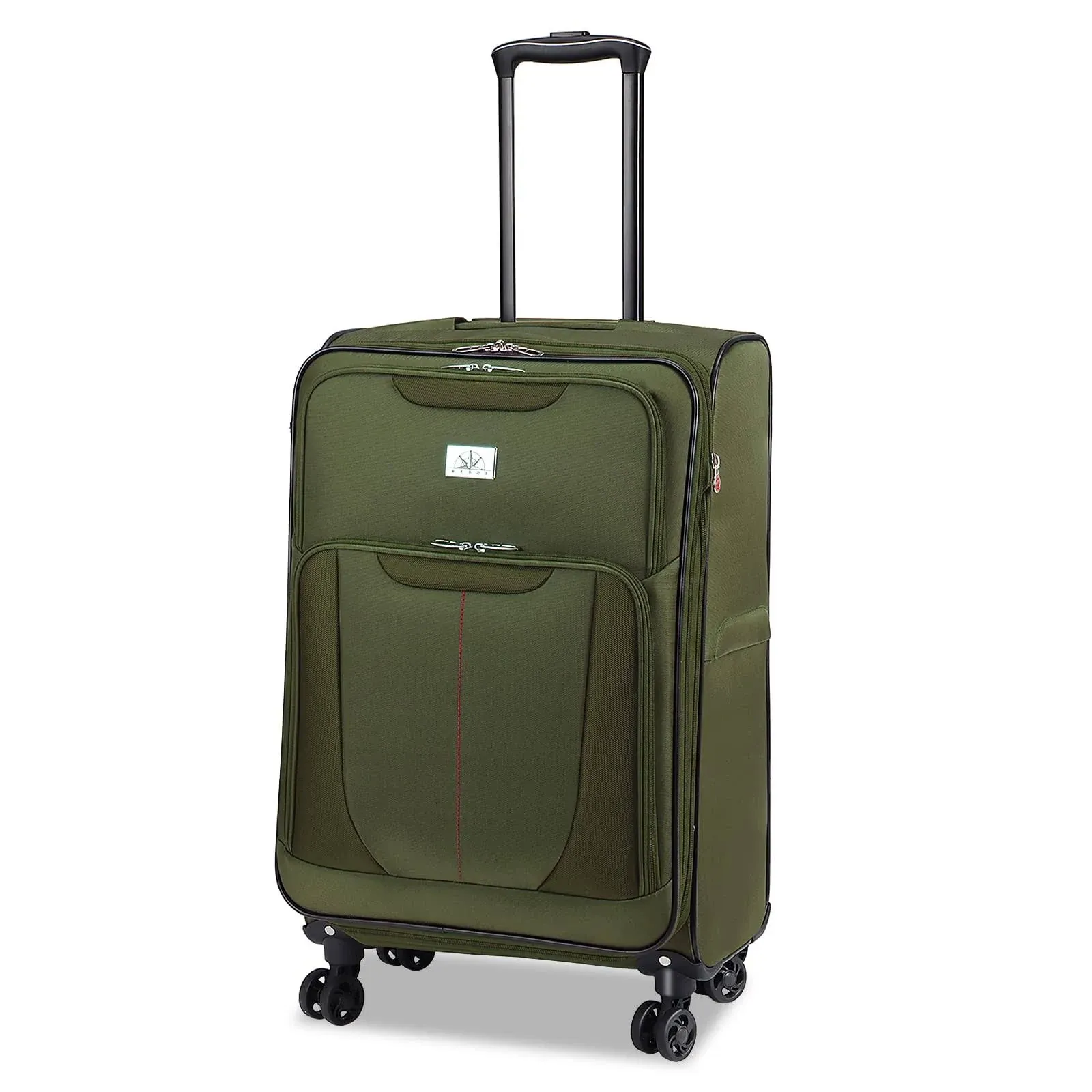 Verdi 28 inch Luggage Expandable Durable Softside Lightweight Suitcase with 8 ...