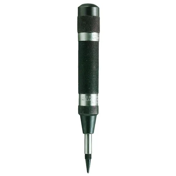 General Tools Heavy-Duty Automatic Center Punch #78 - Nail Punch Tool to Mark and Scribe - Machinist Tools