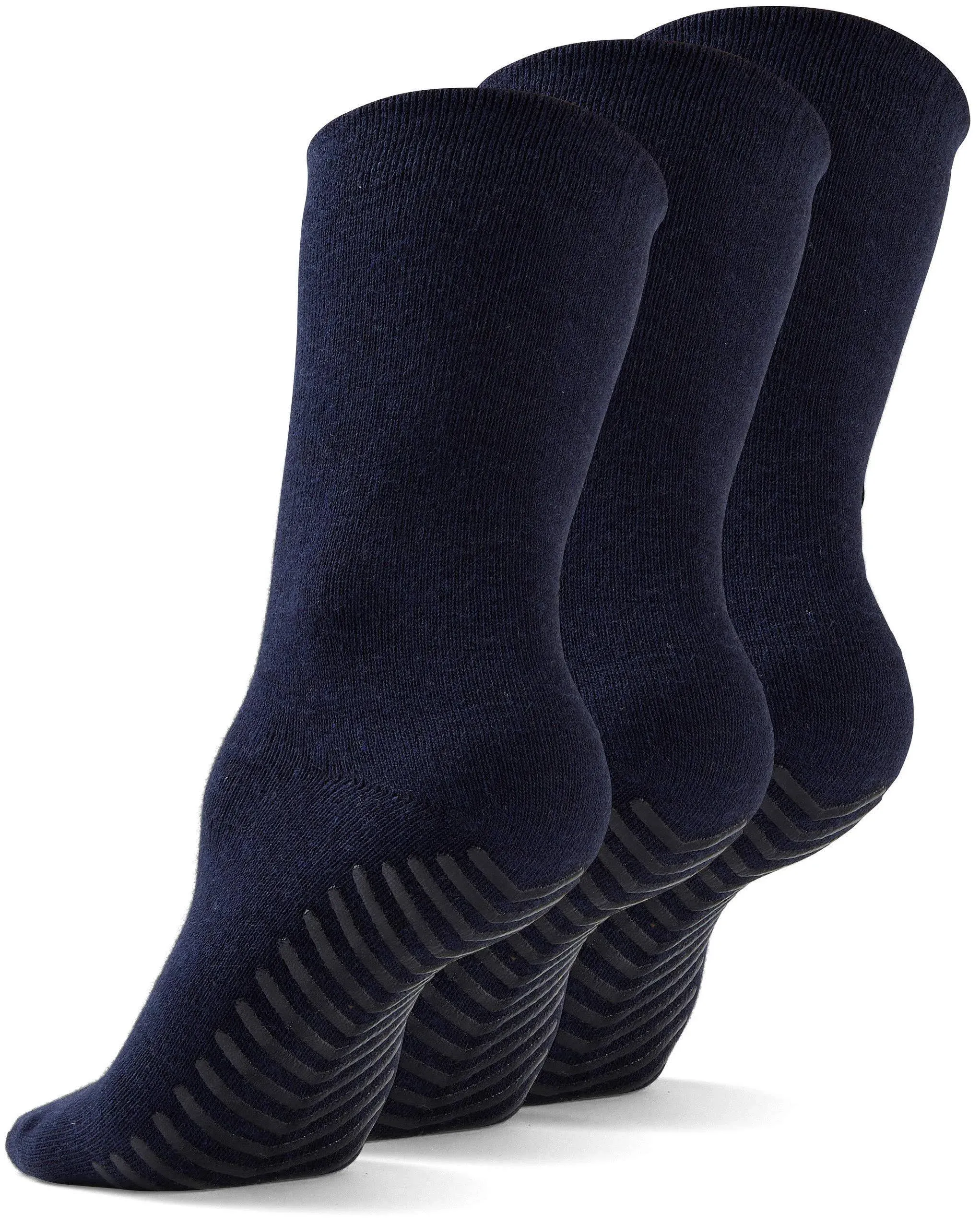 Gripjoy Grip Socks - Non-Slip Socks for Women and Men - Hospital Socks - 3 Pairs, Adult Unisex, Size: Small/Medium