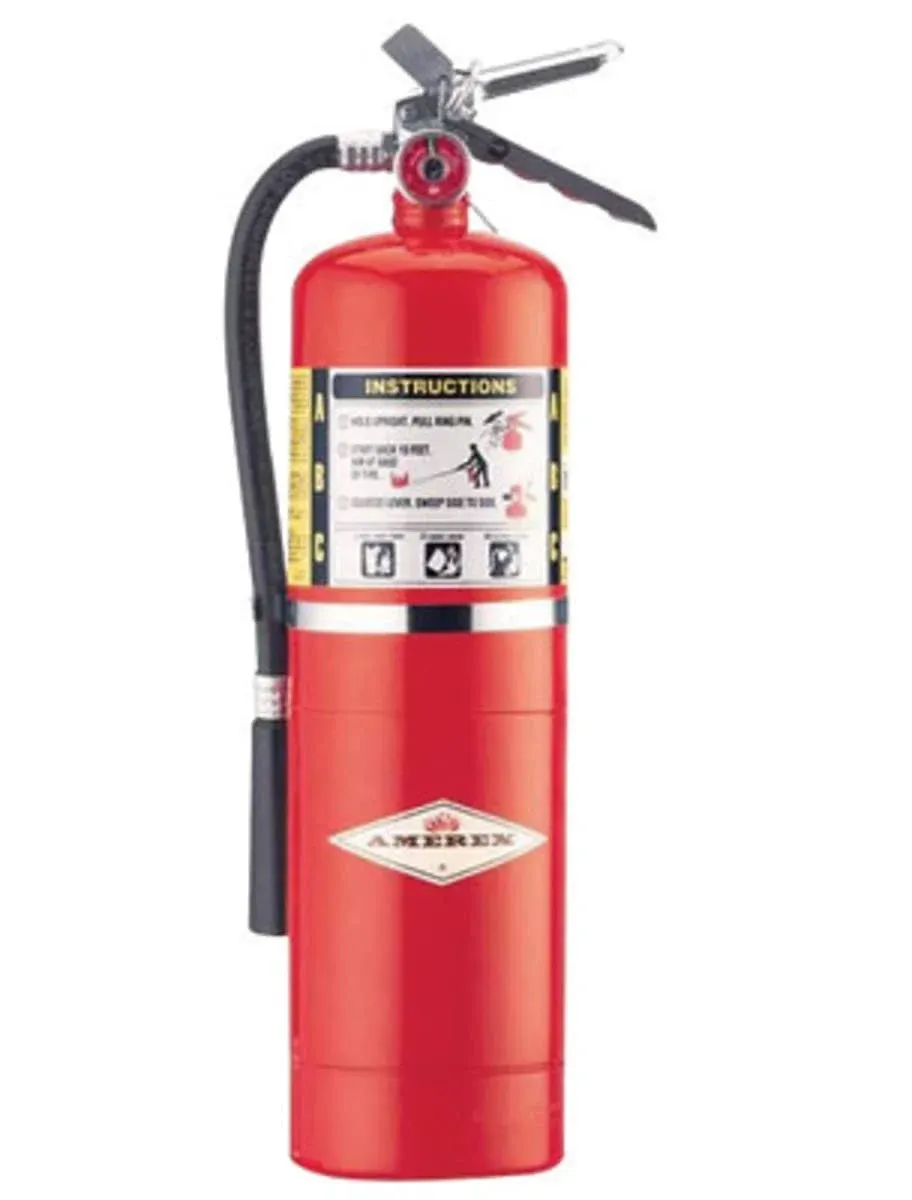 Amerex B456 ABC Dry Chemical Fire Extinguisher with Aluminum Valve, 10 lb