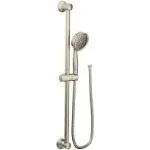 Handshower Set Eco-Performance Oil Rubbed Bronze 1 Function 1.75 Gallons per Minute 24 Inch Slide Bar with Push Button Height Selection 69 Inch Metal Double Interlock Spiral Hose