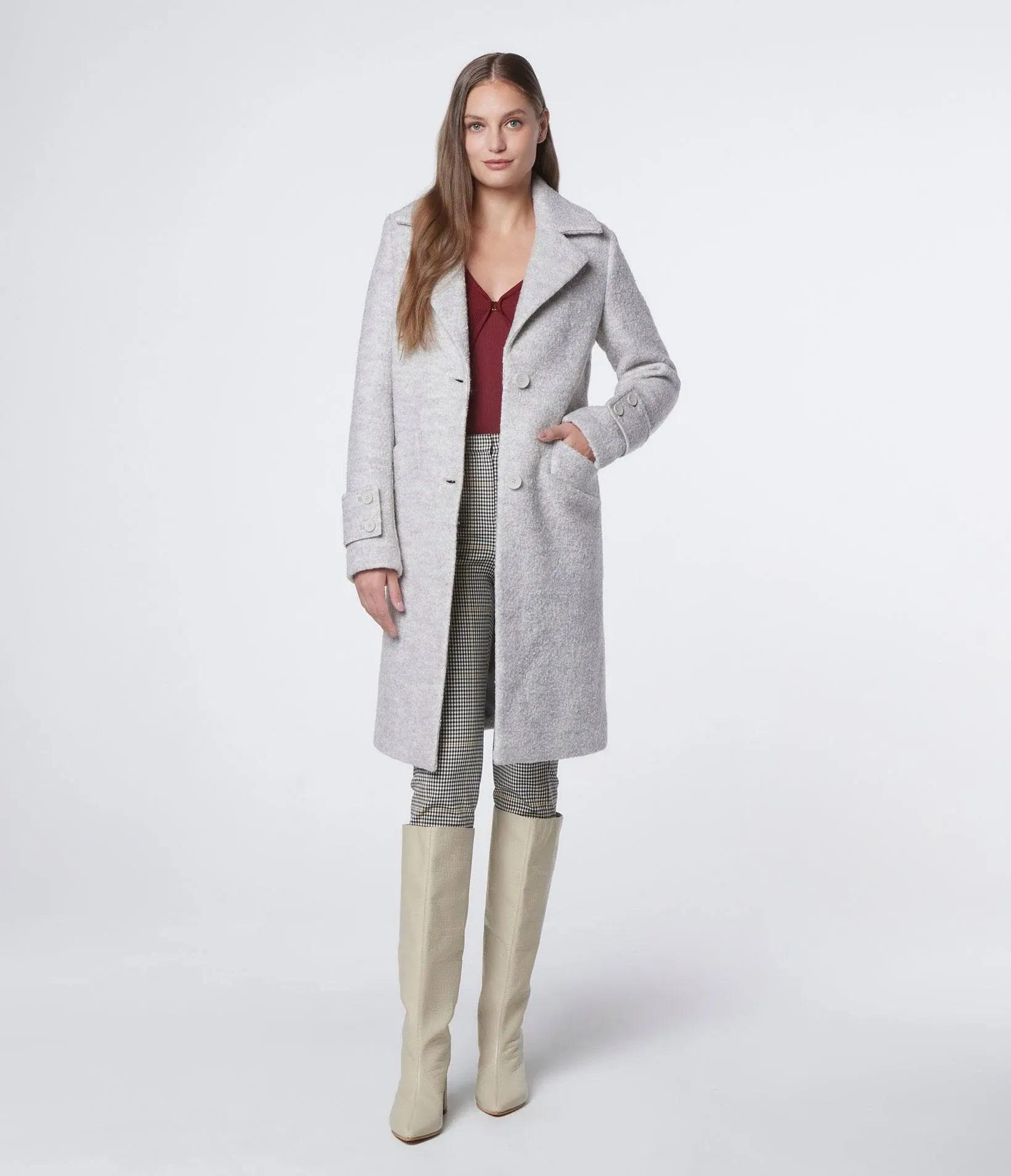 Andrew Marc Women's Regine Wool-Blend Coat