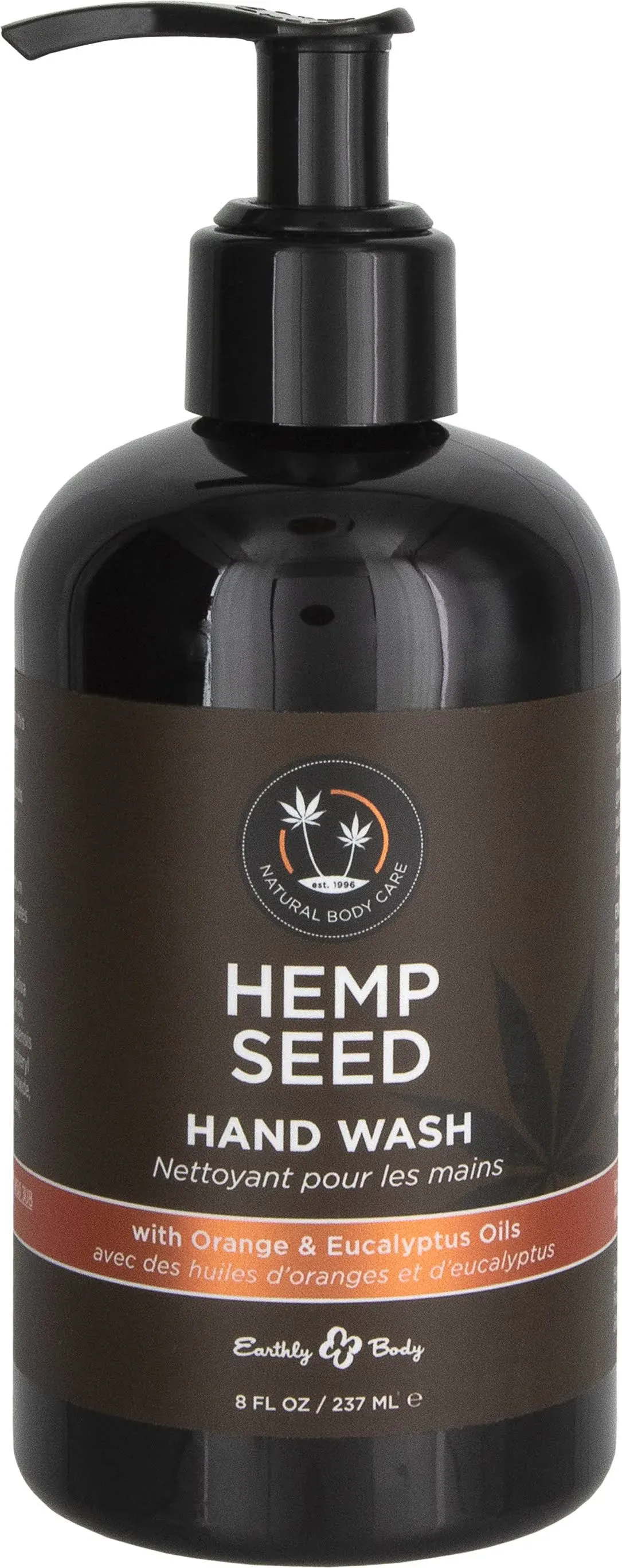 Earthly Body Hemp Seed Hand Wash 8floz - Eucalyptus & Tea