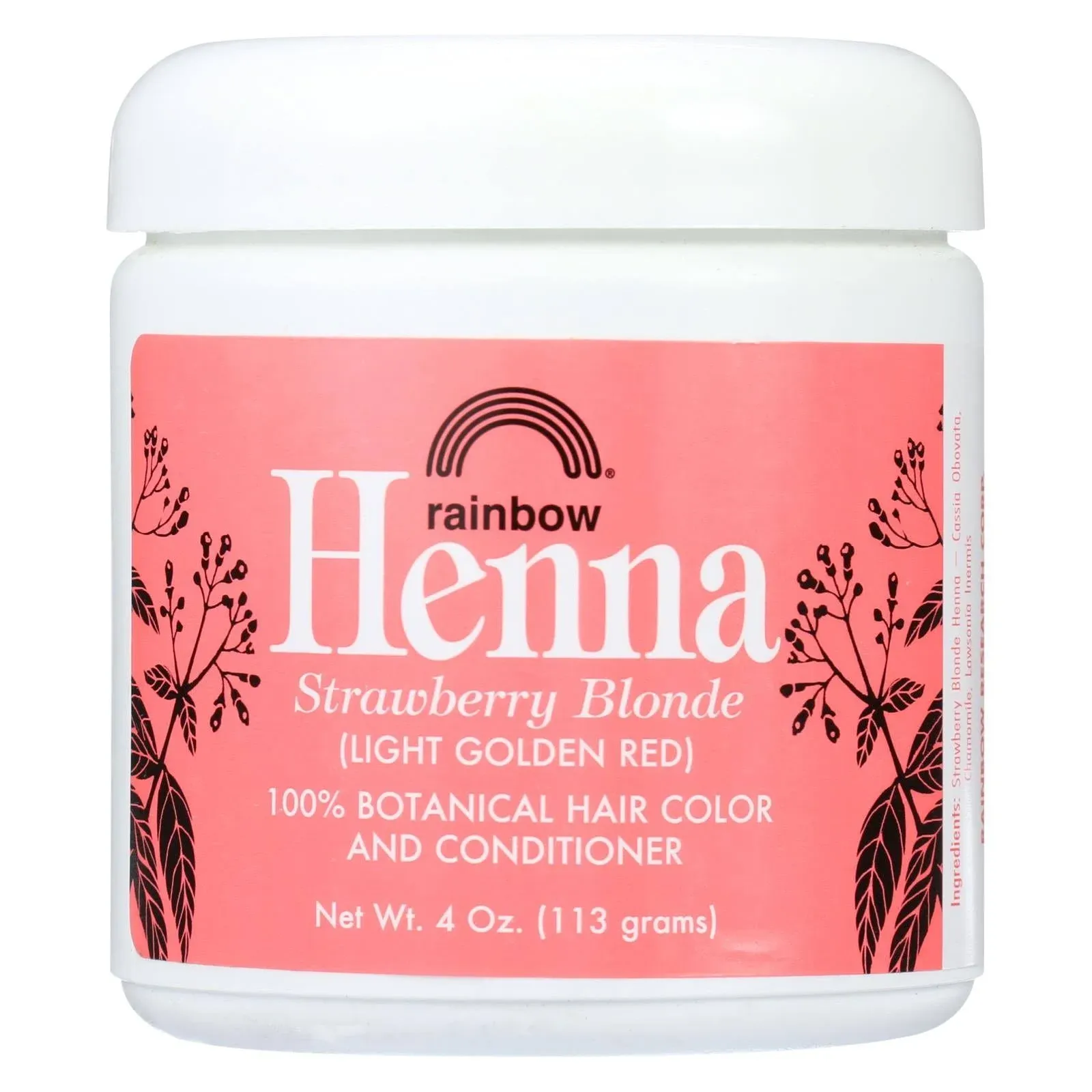 Rainbow Research Henna Hair Color and Conditioner Persian Strawberry, 4 Ounce