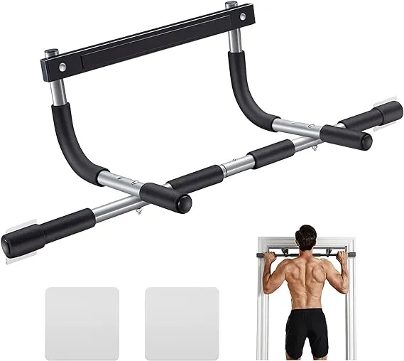 Ally Peaks Pull Up Bar Thickened Steel Pipe Super Heavy Duty Steel Frame Upper Workout Bar| Multi-Grip Strength for Doorway | Indoor Chin-Up Bar