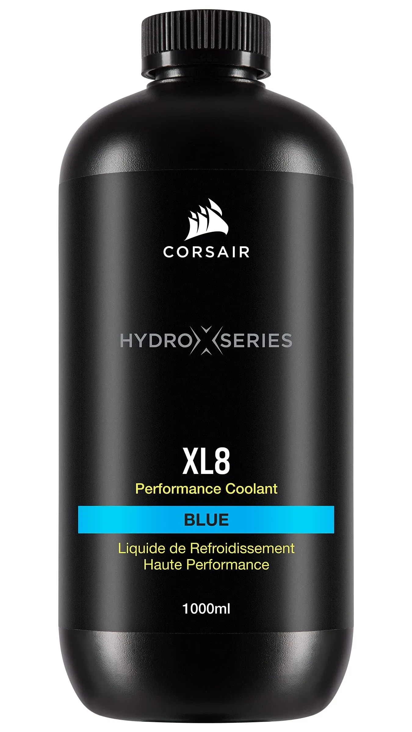 Corsair Hydro X Series XL8 Performance PC Coolant, 1 Liter, Blue, 2-pack