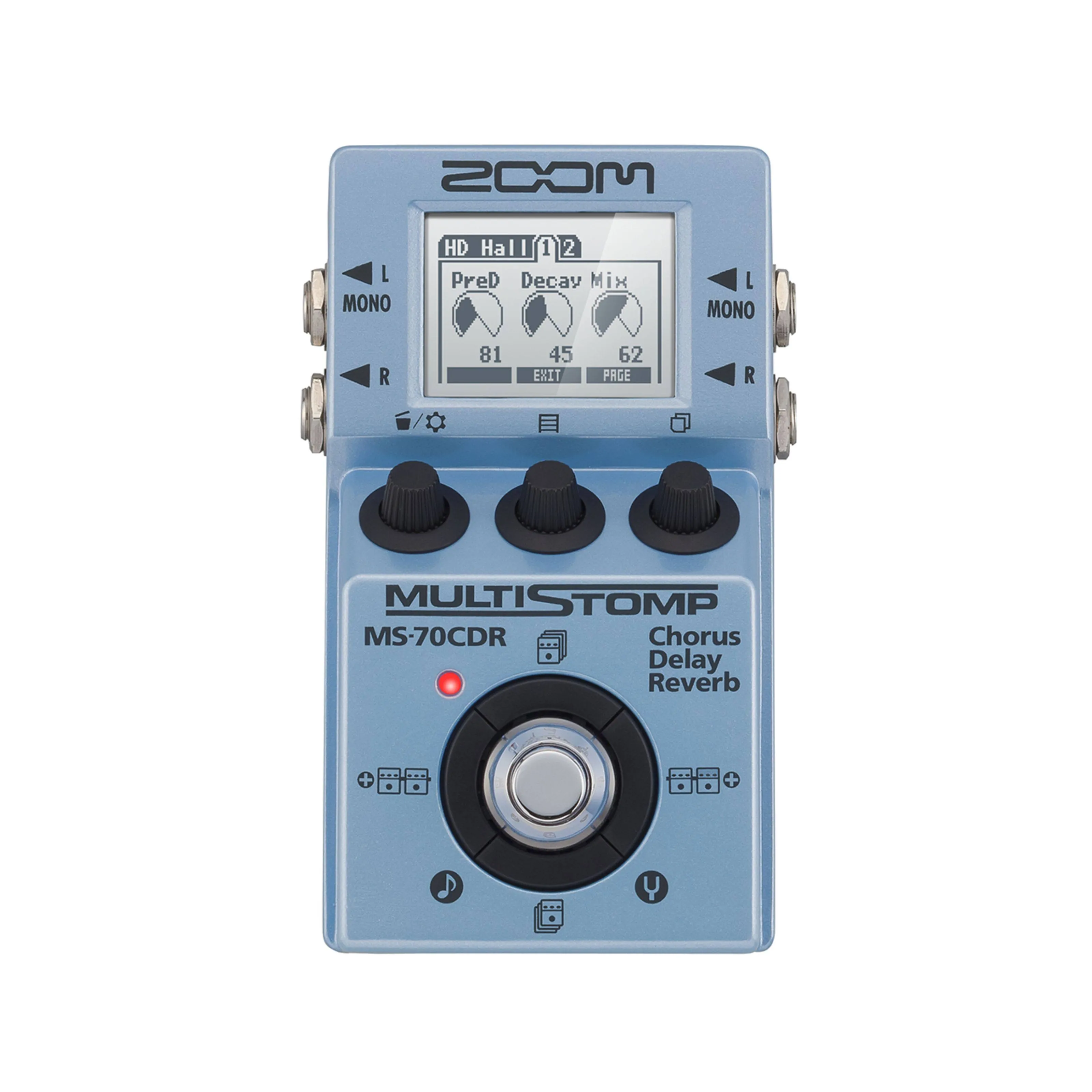 Zoom MS-70CDR MultiStomp | Reverb