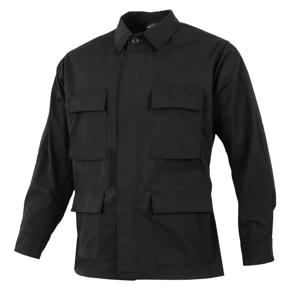 Tru-Spec BDU Coat,Black, Mens, Poly Cotton