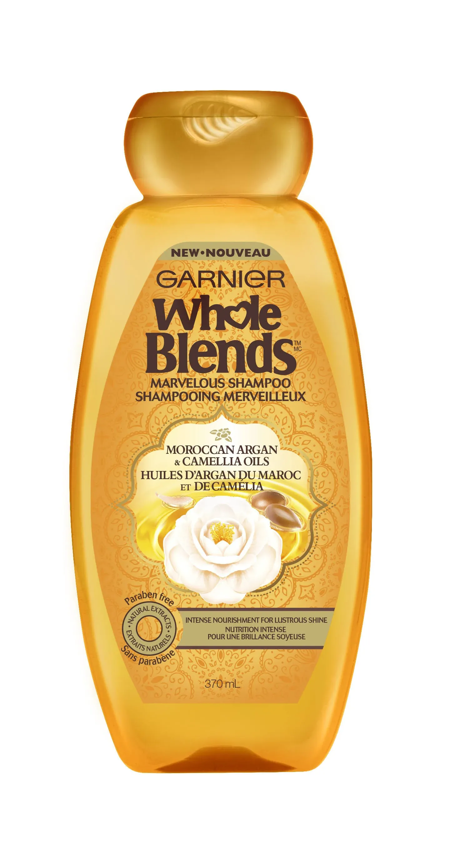 Whole Blends Shampoo, Illuminating, Moroccan Argan & Camellia Oils Extracts - 12.5 fl oz