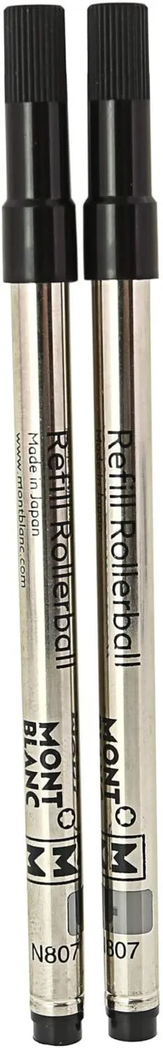 Montblanc 2 Rollerball Refills (M) Mystery Black