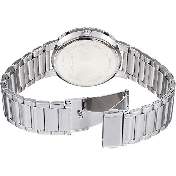 Men's Stainless Steel White Dial Watch