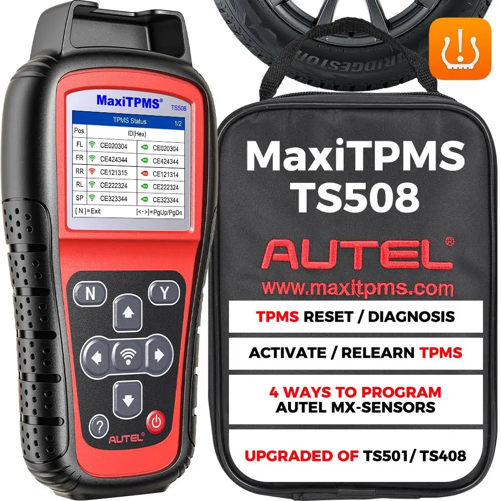 Autel MaxiTPMS TS508WF TPMS Relearn Tool, 2024 WiFi Ver. of TS508 TS501 TS408S TS601, Activate/Relearn/Diagnosis All Sensors, Program Autel