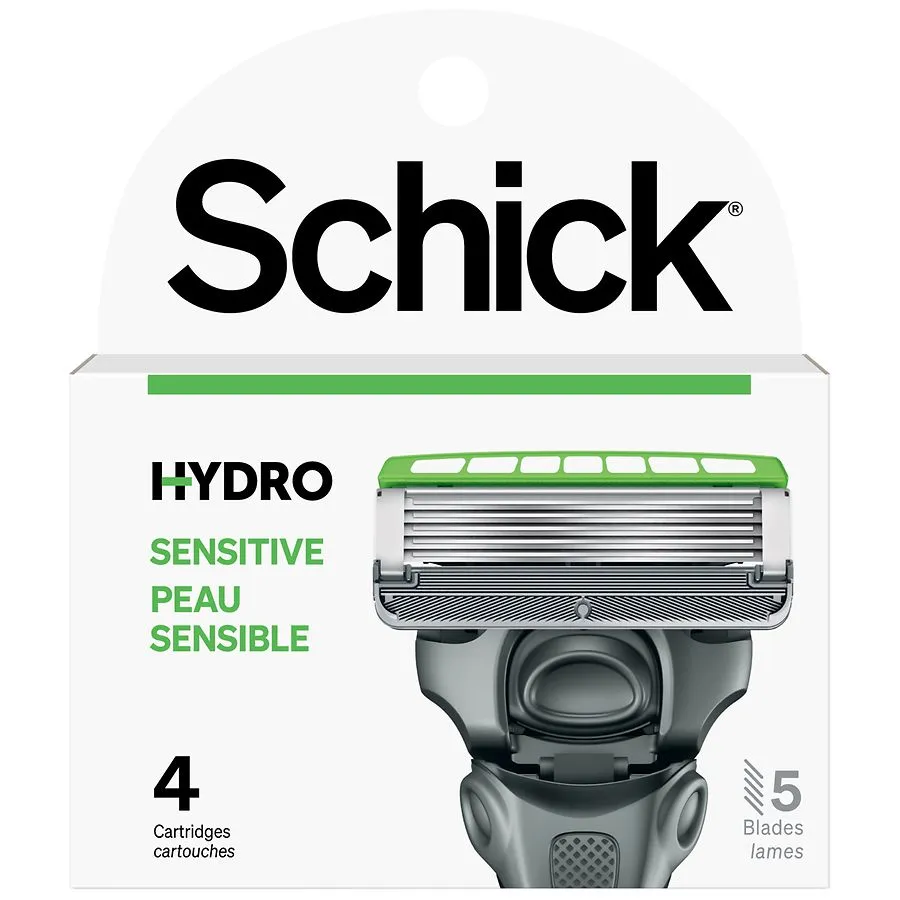 Schick Hydro 5 Sensitive Rasierklinge, 4 Stück