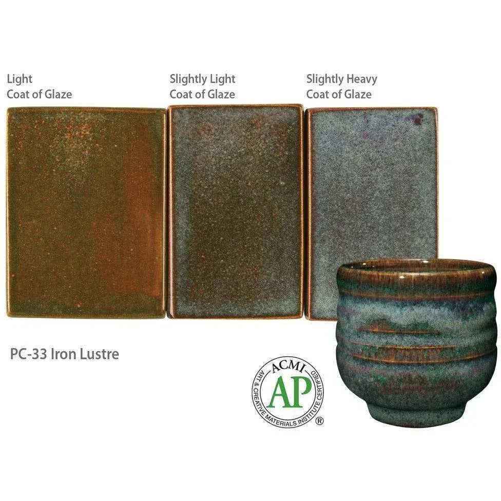 Amaco Potter's Choice Glaze - Iron Lustre PC-33 Pint