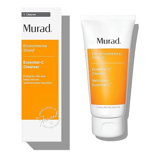 Murad Essential-C Cleanser - Environmental Shield Foaming Face Wash Gel - Vitamin & Antioxidant Rich Treatment Backed by Science