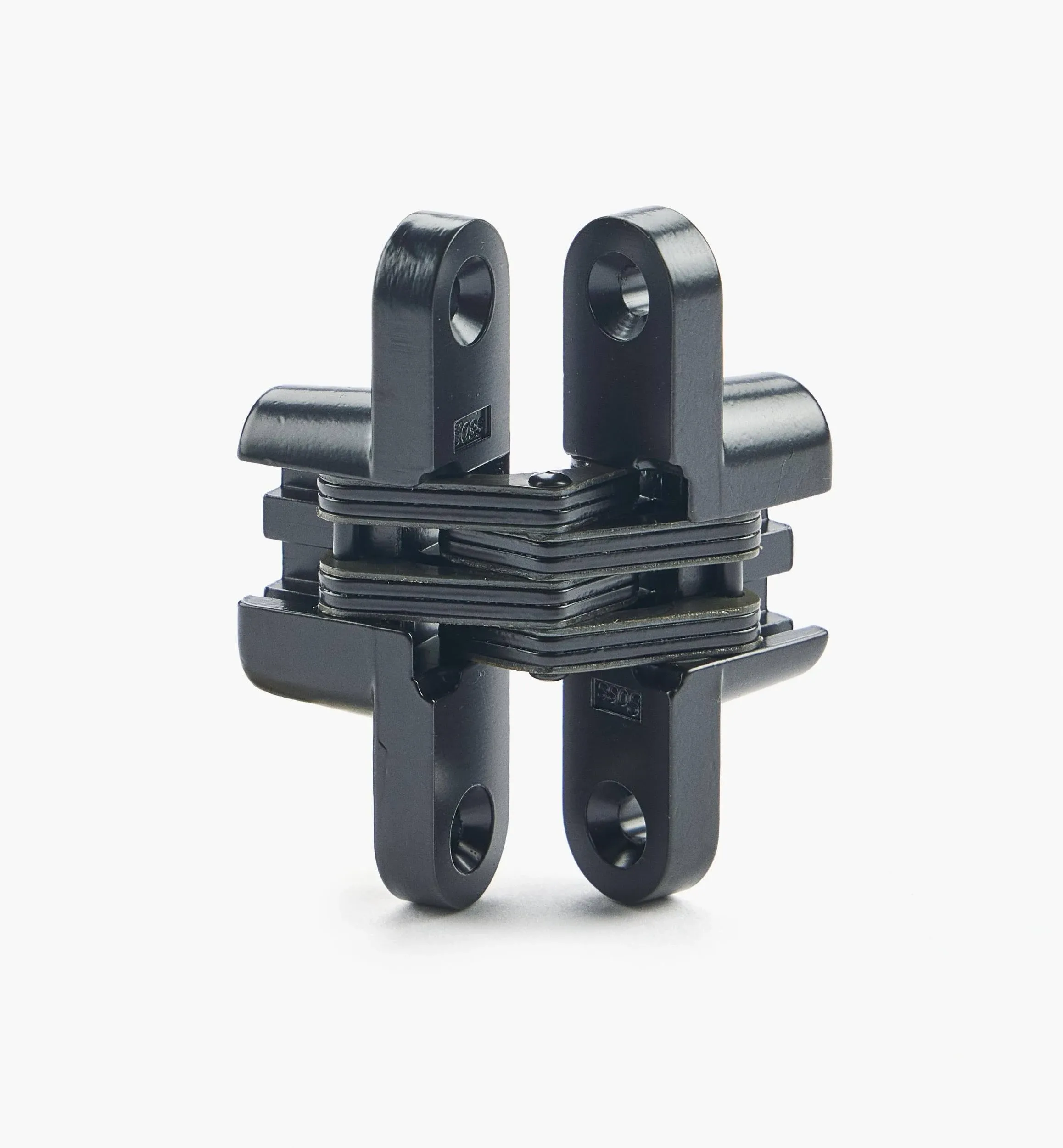 SOSS 2-3/4&quot; (70mm)H Medium Duty Invisible Hinge - EACH (Black E-Coated)