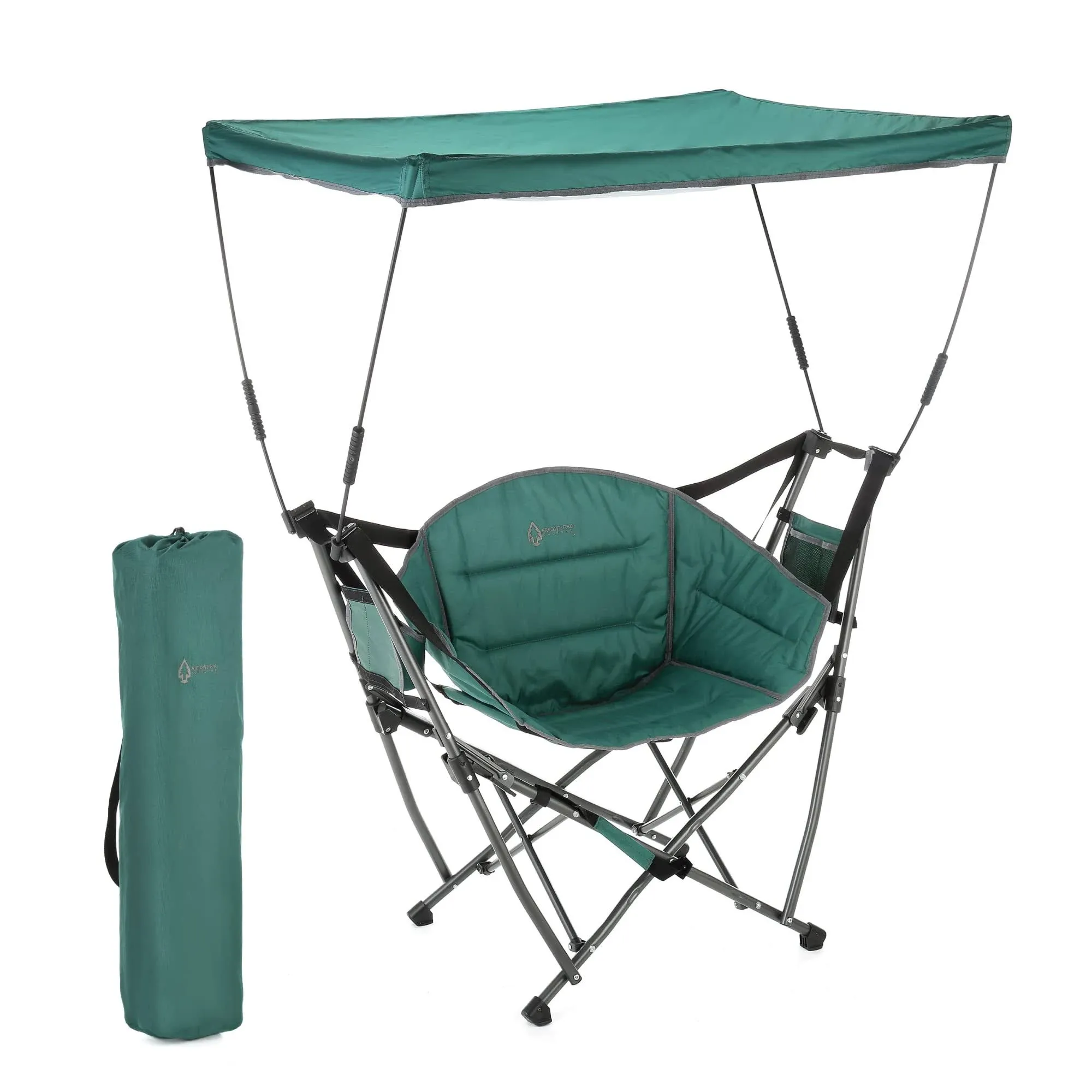 Arrowhead Outdoor Portable Folding Swinging Hammock Camping Chair, Removable ...