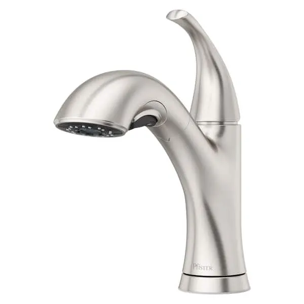 Pfister Wray F-534-7WRYGS Single-Handle Pull-Out Kitchen Faucet Stainless Steel