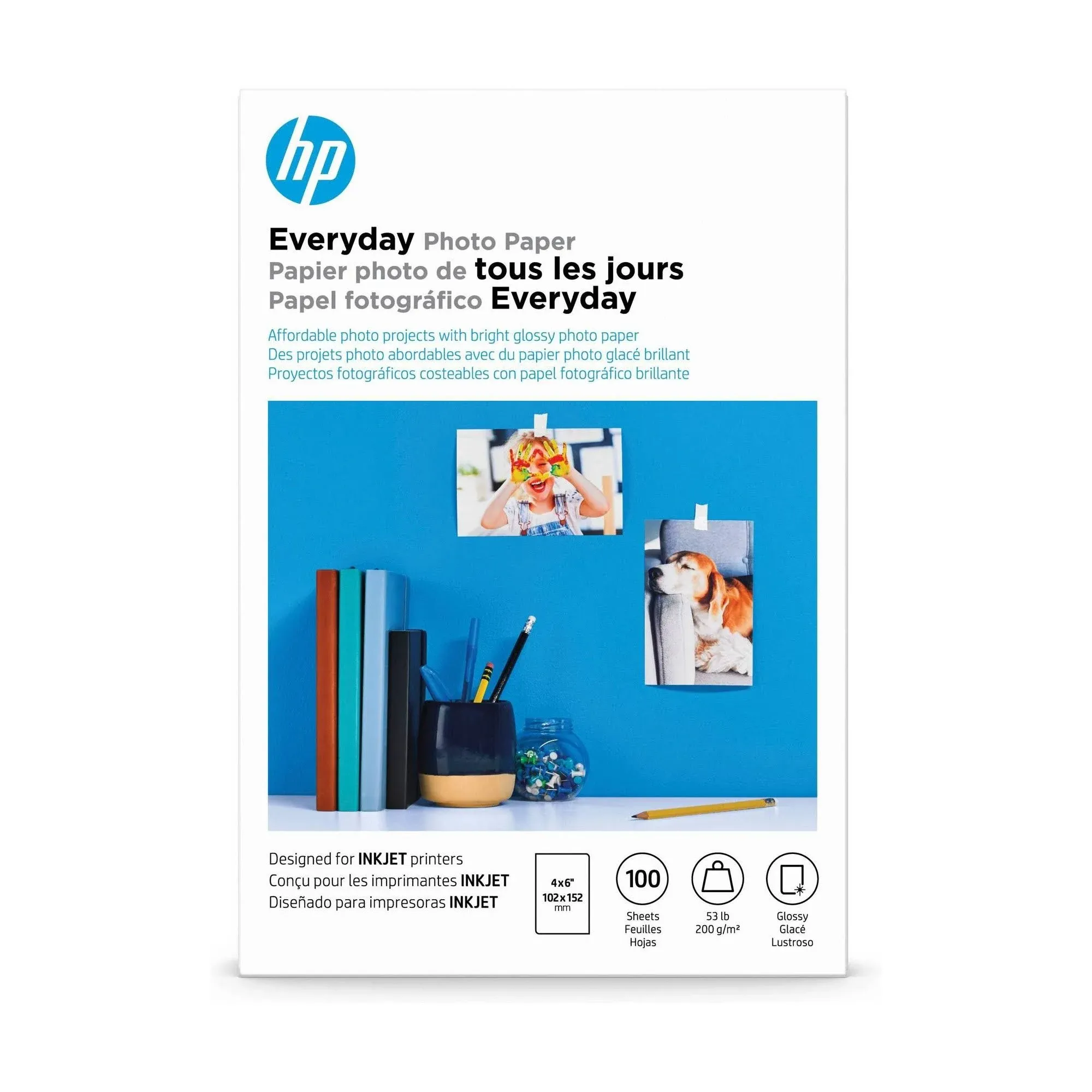 HP Everyday Glossy Photo Paper 100 Sheets - CR759A