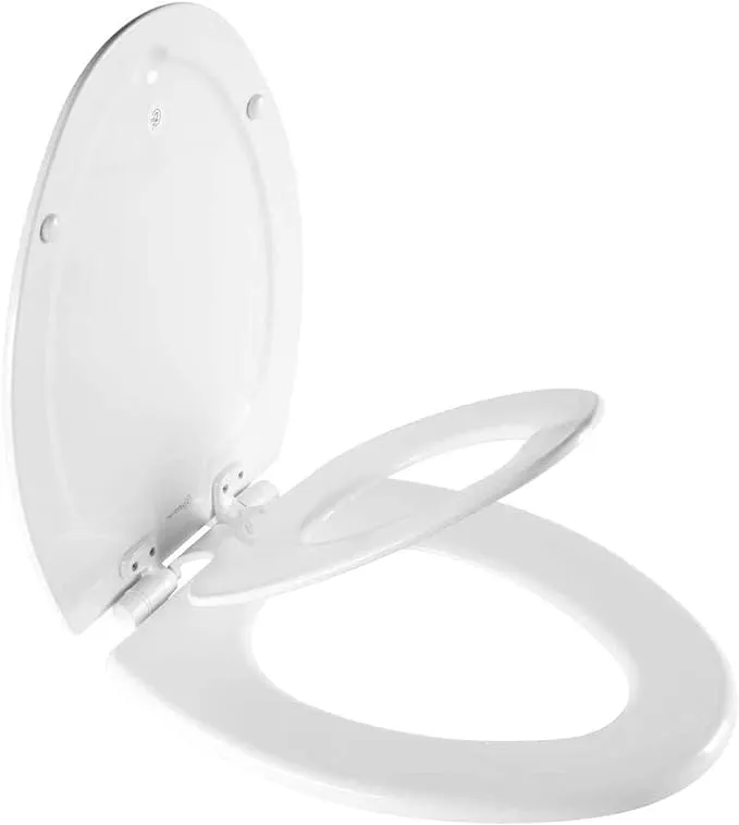 Mayfair by Bemis 1888SLOW 000 NextStep2 Elongated Slow Close Toilet Seat with Built-in Potty Training Seat