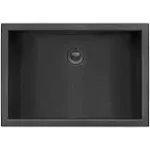 Ruvati 18 x 12 inch Gunmetal Black Stainless Steel Rectangular Bathroom Sink Undermount