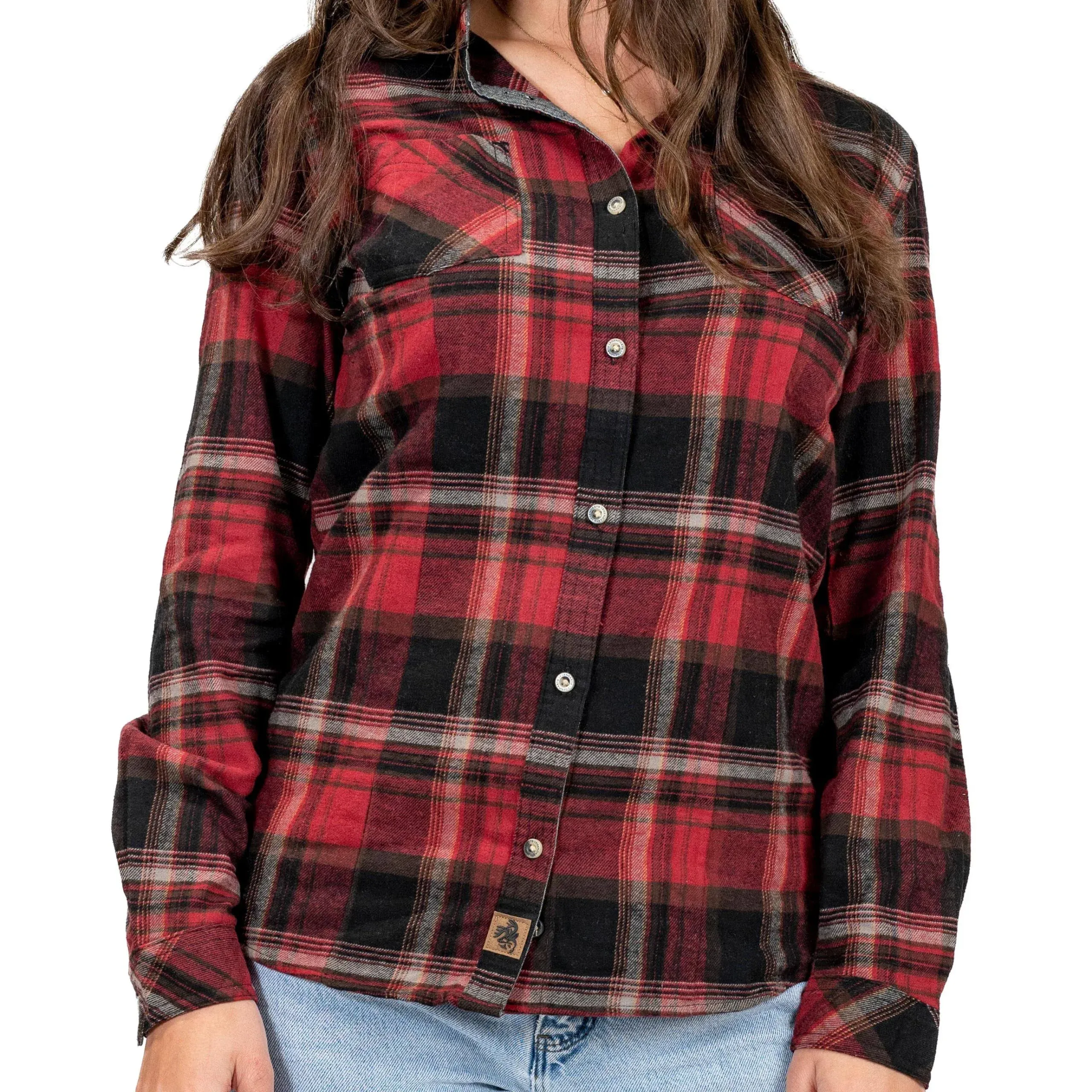 Legendary Whitetails Ladies Cottage Escape Flannel Shirt, Size: XXL, Forest Plaid