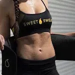 Sweet Sweat Waist Trimmer for Women and Men Training & Workouts - Black/Pink