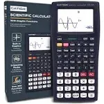 CATIGA CS121 Scientific and Engineering Calculator Black Graphing Calculator D