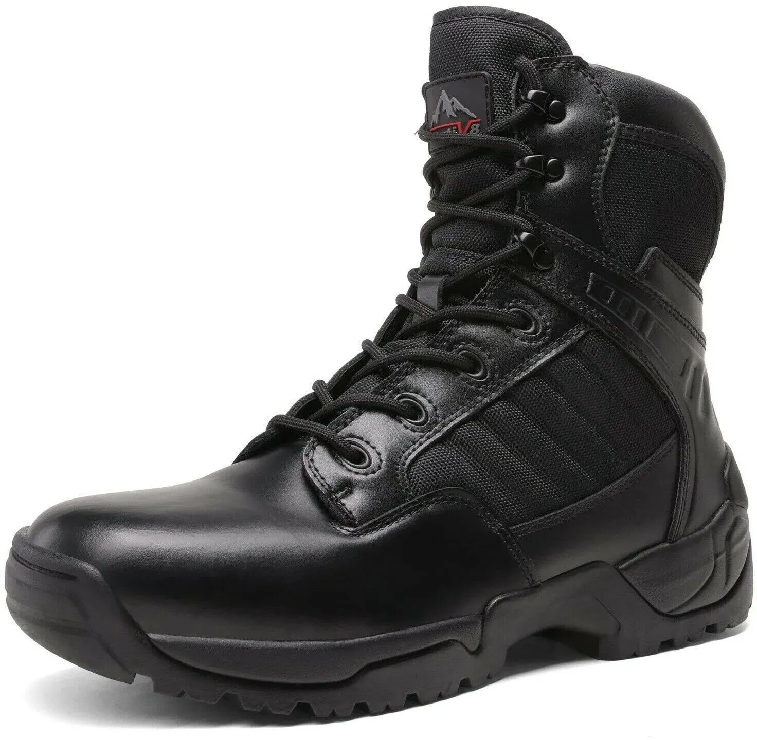 NORTIV8 Men's Military Tactical Work Boots Side Zipper Hiking Combat Boots Shoes  | eBay